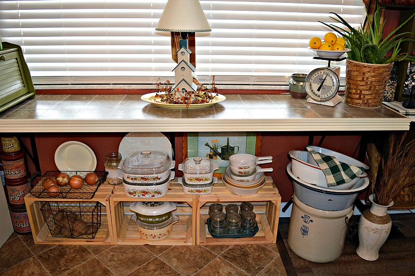 kitchen wall mounted countertop